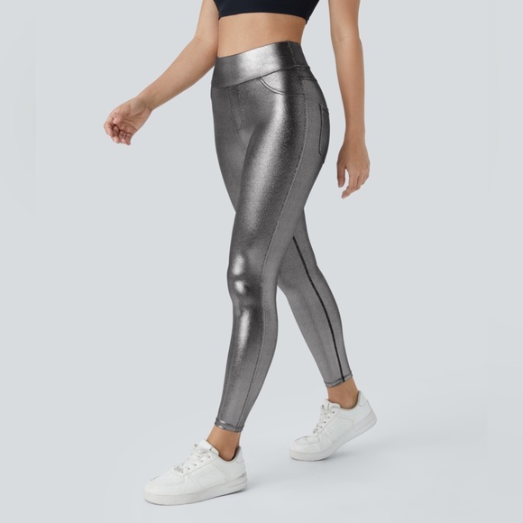 HALARA Pants - SoftlyZero™ Faux Leather High Waisted Pocket
Work Leggings